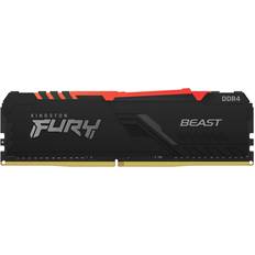 3600 MHz - 8 GB - DDR4 RAM minnen Kingston Fury Beast RGB Black DDR4 3600MHz 8GB (KF436C17BBA/8)