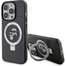 Karl Lagerfeld Apple iPhone 15 Pro Mobilskal Karl Lagerfeld Ring Stand MagSafe Case for iPhone 15 Pro