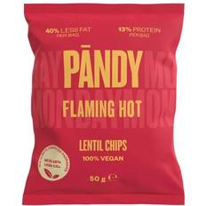 Snacks Pandy Lentil Chips Flaming Hot 50g 1pack