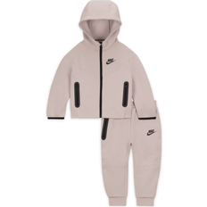 Lila Tracksuits Nike Baby Sportswear Tech Fleece Full-Zip Set Hoodie Set 2pcs - Platinum Violet (66L050-PA1)
