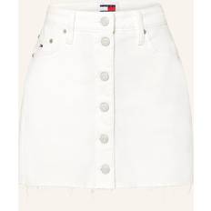 Tommy Hilfiger Kjolar Tommy Hilfiger Izzie Button-Thru Denim Mini Skirt ANCIENT WHITE