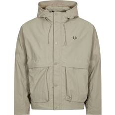 Fred Perry Jackor Fred Perry – Beige parkas huva-Grå/a