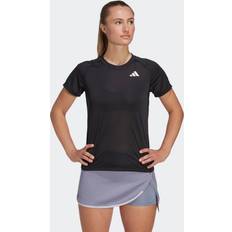 Adidas Dam - Långa kjolar - Återvunnet material Överdelar adidas T-shirt för kvinnor Short Sleeve Club Tee svart, HS1450