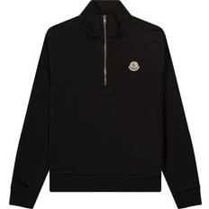 Moncler Bomull Kläder Moncler Quarter Zip Sweatshirt Black