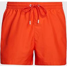Calvin Klein Herr - Orange Kläder Calvin Klein Short Drawstring Swim Shorts Logo Tape Orange