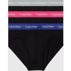 Calvin Klein Bomull - Herr Trosor Calvin Klein Pack Hip Briefs Cotton Stretch Wicking Black
