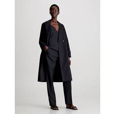 Calvin Klein Dam - Vinterjackor Ytterkläder Calvin Klein Cotton Twill Trench Coat Black
