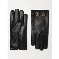 Gucci Herr - Svarta Kläder Gucci Horsebit Leather Gloves Mens Black