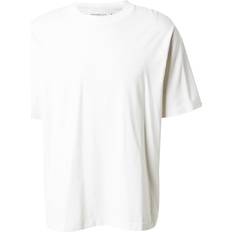 Abercrombie & Fitch T-shirts & Linnen Abercrombie & Fitch – Vit t-shirt med präglad, centrerad logga-Vit/a