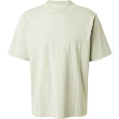 Abercrombie & Fitch Överdelar Abercrombie & Fitch – Ljusgrön t-shirt med präglad, centrerad logga-Grön/a