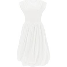 Dam - Dragkedja - Enfärgade - Midiklänningar Marni Midi Balloon Dress - White