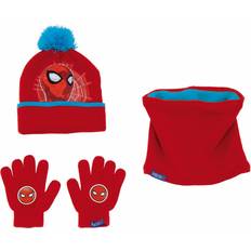 Marvel Hat, Gloves and Neck Spider-Man Great power Blå Röd