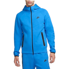 Nike Träningsplagg Tröjor Nike Sportswear Tech Fleece Windrunner Zip Up Hoodie For Men - Light Photo Blue/Black