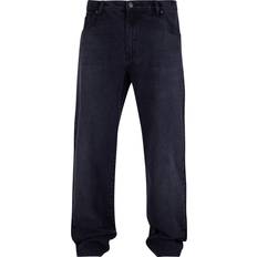 Urban Classics Herr Jeans Urban Classics Jeans Heavy Ounce Straight Fit Jeans W30L32 W34L33 för Herr svart