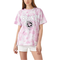 Batik - Dam T-shirts Koton Women's Printed Tie-dye T-shirt - Pink Design