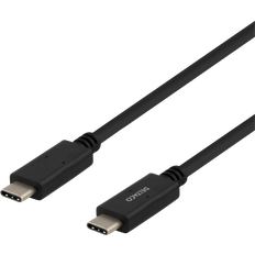 Deltaco Rund - USB C-USB C - USB-kabel Kablar Deltaco USB C - USB C M-M 1m
