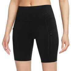 Nike Go Women's Firm-Support Mid-Rise Biker Shorts - Black