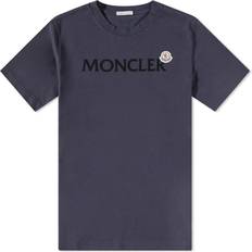 Moncler Blåa T-shirts Moncler COLLECTION T-shirt avec logo