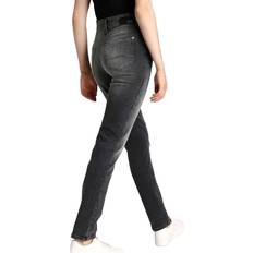 MAC Dam Kläder MAC melanie damen jeans straight-leg denim-hose feminine-fit 84119467 anthrazit Grau