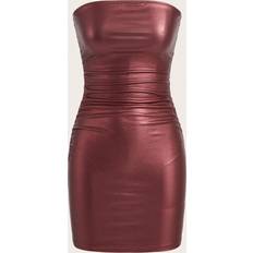 Shein Dam - Enfärgade - Midiklänningar Shein Women's Plus Pleated Off-Shoulder Dress