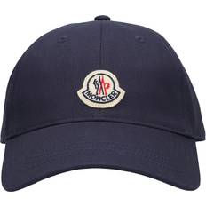 Moncler Blåa - Bomull Accessoarer Moncler Embroidered Logo Cotton Baseball Cap