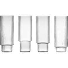 Glas - Stapelbara Kökstillbehör Ferm Living Ripple Long Drinkglas 30cl 4st