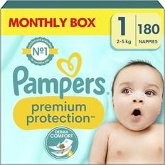 Pampers Barn- & Babytillbehör Pampers Premium Protection Size 1 2-5kg 180pcs