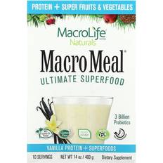 E-vitaminer - Maca Kosttillskott Macrolife Naturals MacroMeal, Ultimate Superfood Vanilla 10Packets