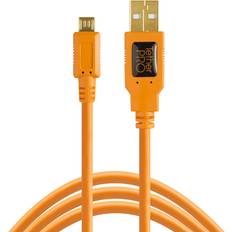 USB A-USB Micro-B - USB-kabel Kablar Tether Tools USB A 2.0 - USB Micro-B M-M 4.6m