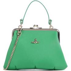 Vivienne Westwood Väskor Vivienne Westwood Granny Frame Leather Top Handle Bag Bright Green 01