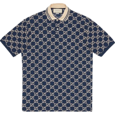 Gucci XS Pikétröjor Gucci GG Stretch Polo Shirts - Dark Blue