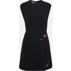 Prada Embellished wool minidress black L-XL