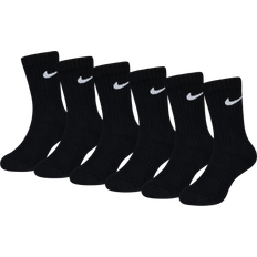 XXS Strumpor Barnkläder Nike Kid's Dri-FIT Crew Socks 6-pack - Black (RN0019-023)