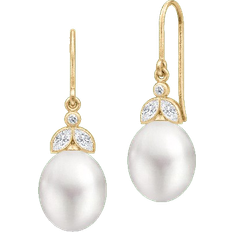Julie Sandlau Tasha Earrings - Gold/Pearls/Transparent