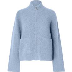 Selected Femme Sia Zip-Up Cardigan - Cashmere Blue