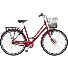 Skeppshult Dam Landsvägscyklar Skeppshult Nova 7-Switched Red Women Bike 2024 Damcykel