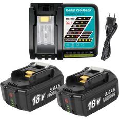 Volt1799 DC18RC Charger + BL1850 5.0Ah Lithium Ion Battery 2-pack