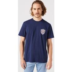 Wrangler Bomull - Herr T-shirts & Linnen Wrangler Tea Americana T-shirt, midnattsblå herr, Nattblå