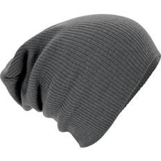 Beechfield Unisex Slouch Winter Beanie Hat One Size Smoke Grey