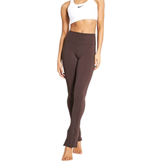 Nike Bruna - Dam Byxor & Shorts Nike One Women's High-Waisted Full-Length Split-Hem Leggings - Baroque Brown