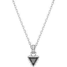 Swarovski Halsband Swarovski Stilla Pendant Necklace - Silver/Black/Transparent