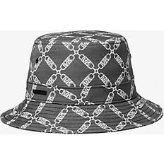 Michael Kors Dam Accessoarer Michael Kors MK Empire Logo Jacquard Bucket Hat Black/white