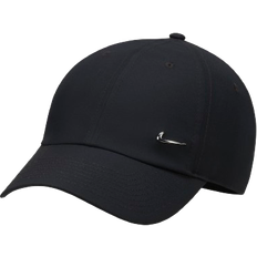 Nike Dam - L Huvudbonader Nike Dri-FIT Club Unstructured Metal Swoosh Cap - Black/Metallic Silver