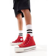 Converse Röda Sneakers Converse – Lift – Röda sneakers med grova skosnören