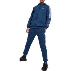 Bomull - Herr Jumpsuits & Overaller adidas 3-Stripes Fleece Tracksuit - Blue