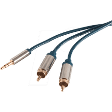 Shiverpeaks 3.5mm kablar Shiverpeaks SP30832-5-SLIM Audio-Kabel 5 2 - Chrom SP30832-5-SLIM