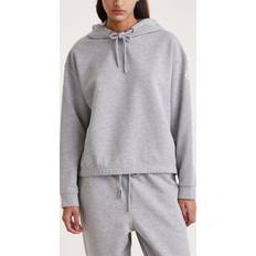 Moncler L - Polyester Överdelar Moncler Women's Hoodie Sweater Grey
