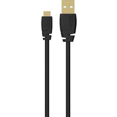 Sinox Micro-USB kabel 2 meter sort På lager i butik