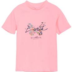Color Kids Flickor UV-kläder Color Kids Kid's Swim Love Matters Print T-shirt - Salmon Rose
