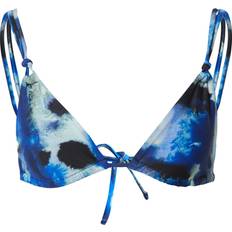 Topshop Dam Badkläder Topshop – Mixa och matcha – Bläckfärgad bikiniöverdel trekantsmodell med knutdetalj-Flera